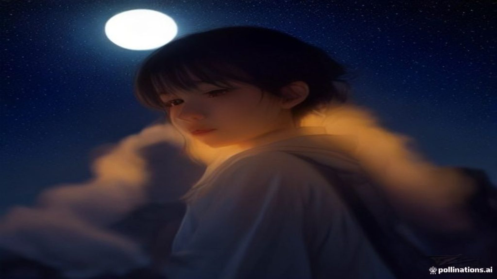 深夜书桌上一部手机亮着屏幕，蓝色光晕映在摊开的笔记本与半杯凉茶旁，安静而专注的居家氛围